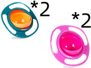 360 roterande universella spillsäkra skålar