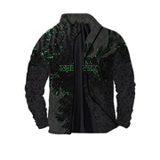 Men's Twill Digital Printing 3D Zipper Jacket