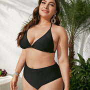 Plus Size Ladies Three-piece Set Swimsuit