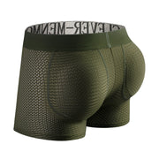 Men's Army Green Camouflage Mesh Breathable Boxers